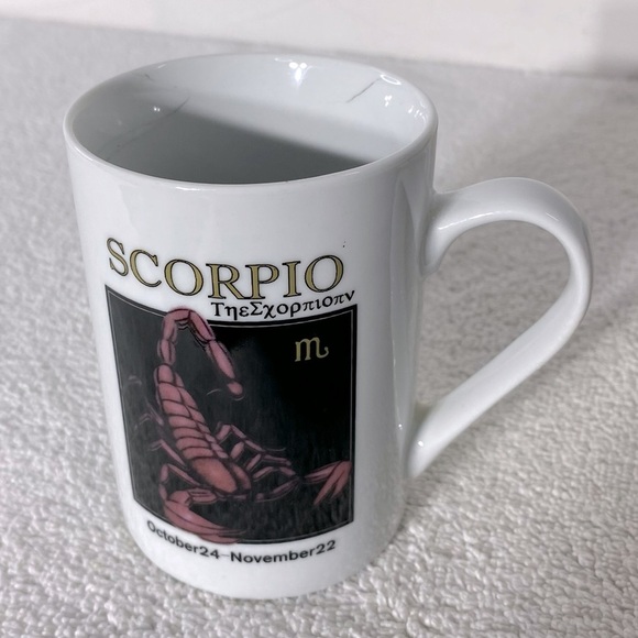 Vintage Ceramic Scorpio Mug Coffee Cup - Picture 11 of 11